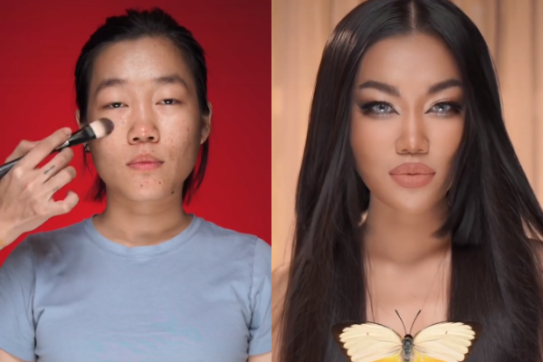 Dung nhan của Lê Thuỵ trước và sau khi qua bàn tay của Ty Lê.