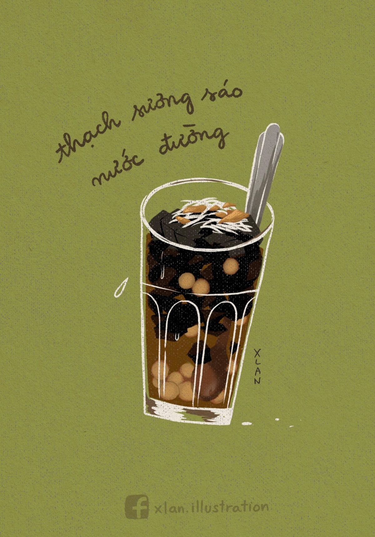 Cốc chè thạch đen hay miền Nam còn gọi là sương sáo thêm chút nước đường, dừa tươi và trân châu trắng... Ôi nghĩ đến thôi đã cảm thấy một mùa Hè không nóng.