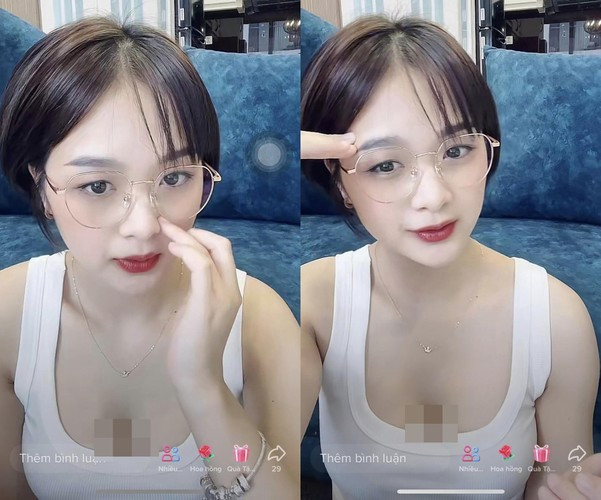 Nhiều người cho rằng phong cách khoe vòng 1 của Gấm Kami khá giống với người chị em Quỳnh Alee.