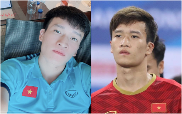 Nổi tiếng với vị trí hot boy sân cỏ vì làn da trắng trẻo, Hoàng Đức lại càng trắng "bật tông" khi xài app.