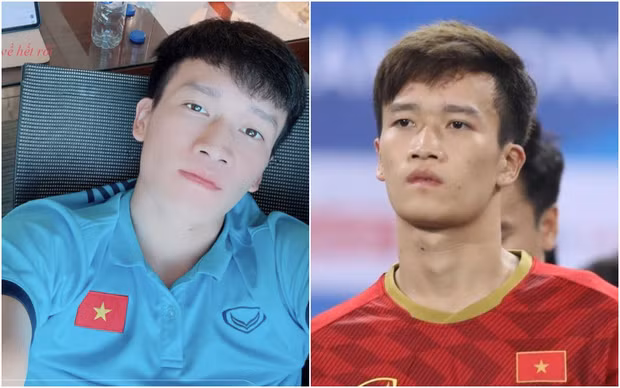 Nổi tiếng với vị trí hot boy sân cỏ vì làn da trắng trẻo, Hoàng Đức lại càng trắng "bật tông" khi xài app.