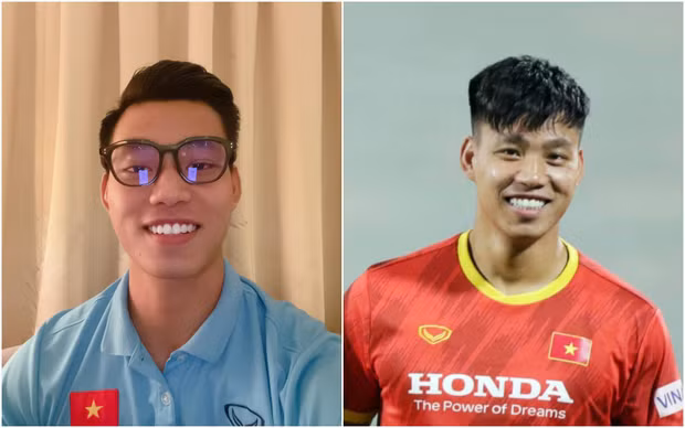 Nụ cười rạng rỡ đã gây u mê diện rộng, bất chấp nắng gió sân bóng có làm Văn Thanh đen đi một chút.