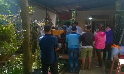 Hiện trường vụ án - Ảnh: TRUNG ANH.