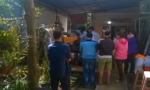 Hiện trường vụ án - Ảnh: TRUNG ANH.