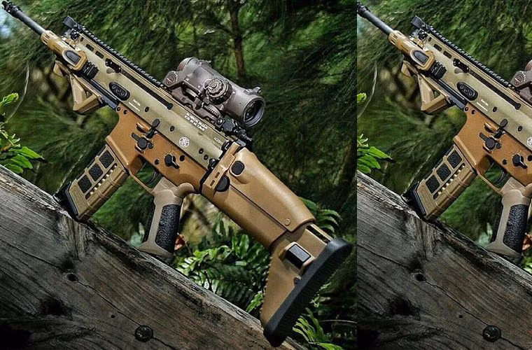 Súng trường tấn công FN SCAR có chốt an toàn kiêm lựa chọn chế độ bắn có thể được điều chỉnh từ cả 2 bên. Cần lên đạn có thể gắn từ cả hai bên thân súng. Khóa nòng và các bộ phận quan trọng được làm bằng thép đặc biệt, phần thân trên của súng được làm bằng nhôm ép, phần dưới làm bằng vật liệu polyme.