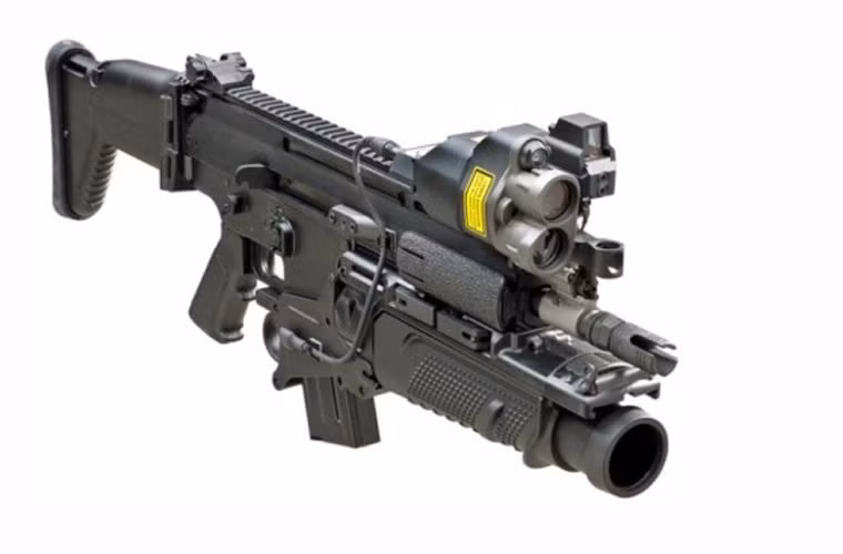 Phiên bản FN SCAR-L, dài 850mm, 620mm với báng gập, nòng súng dài 355mm tiêu chuẩn S, 254mm cho biến thể CQC, 457mm biến thể LB. Trọng lượng từ 3,0kg đến 3,29kg, tầm bắn từ 400m-600m. Biến thể này sử dụng hộp tiếp đạn tiêu chuẩn NATO 5.56x45mm 30 viên, sơ tốc đầu nòng 870 mét/giây, tốc độ bắn 600 phát/phút.