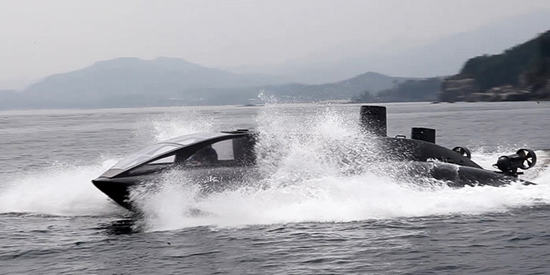 Phương tiện vận chuyển người nhái SDV-1000W của Hàn Quốc. Ảnh: Pinterest Phương tiện vận chuyển người nhái SDV-1000W của Hàn Quốc. Ảnh: Pinterest