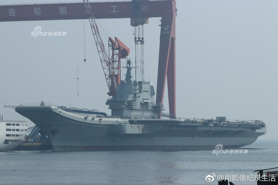 Zhou Chenming, chuyên gia quân sự ở Bắc Kinh cho biết hệ thống động cơ của Type-001A đã được chạy thử lần đầu vào tuần trước và một lần nữa vào hôm 23/4. Ảnh: Sina.