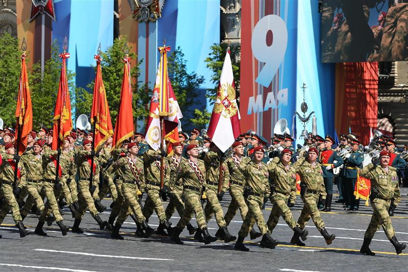 Đặc biệt, diễu binh năm nay có sự tham gia của các học viên Trường M.A. Sholokhov, nơi đào tạo những quân nhân ưu tú cho Vệ binh Quốc gia. Ảnh: Arms Expo.