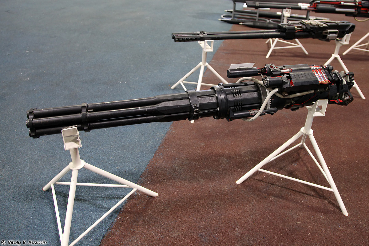 Pháo tự động GSh-6-23 là loại súng ổ quay 6 nòng 23 mm. Nó được thiết kế để trang bị trên máy bay cường kích Su-24 và máy bay đánh chặn MiG-31. Ảnh: Vitaly V.Kuzmin.