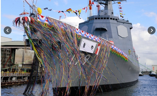 So với 2 chiếc Atago đã được chế tạo, khu trục hạm Atago Improved dài hơn 5m, có khả năng là để tạo điều kiện tích hợp vũ khí trang bị mới. Nguồn ảnh: Asahi