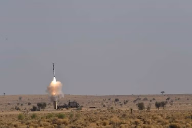 Hình ảnh tên lửa BrahMos với cảm biến nội địa được thử nghiệm tại Rajasthan trung tuần tháng 3 vừa rồi. Nguồn ảnh: Elite Predators.