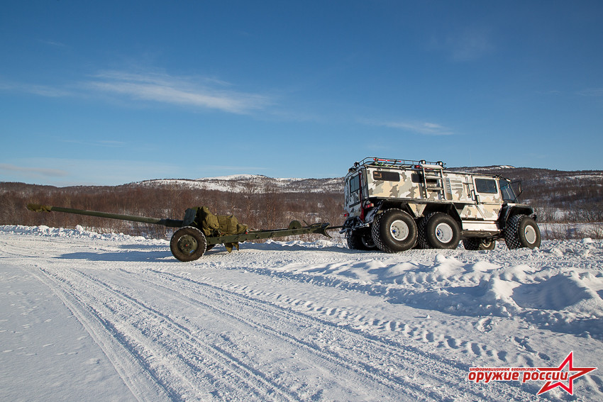 Phương tiện này rất lý tưởng để hoạt động ở các khu vực như Bắc Cực, nơi quân đội Nga đang tăng cường sự hiện diện bằng các loại vũ khí mới. Ảnh: Weapon of Russian.