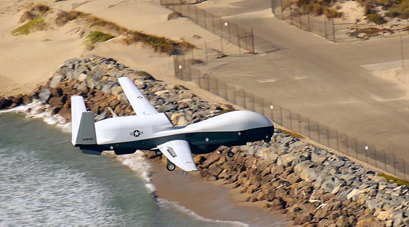 Giữa năm 2021, hai chiếc MQ-4C Triton từ Guam bay tới Căn cứ Misawa trên đảo Honshu (Nhật Bản). Mục đích của hoạt động này là để thực hành việc tái triển khai một đơn vị và tài sản của đơn vị đó, cũng như tổ chức một đợt lưu trú ngắn hạn tại địa điểm mới với việc giải quyết đầy đủ các nhiệm vụ. Tháng 10/2021, 2 chiếc UAV này quay trở lại Căn cứ Andersen.