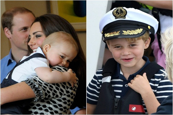 Hoàng tử nhí George hiện xếp ở vị trí thứ ba trong danh sách thừa kế Ngai vàng Anh. Mời độc giả xem thêm video: Bốn thế hệ Hoàng gia Anh cùng chụp ảnh sau 120 năm (Nguồn video: VTC14)