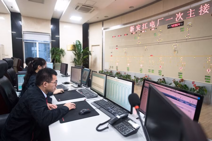 Hồ thủy điện Tân An Giang, còn gọi là hồ Qiandao (hồ Thiên Đảo) nằm ở thượng nguồn sông Tiền Đường, con sông lớn nhất tỉnh Chiết Giang được biết đến có mức thủy triều cao nhất thế giới. Ảnh: Tân Hoa Xã.