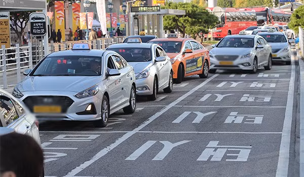 Trên thực tế, nhiều nước trên thế giới như Hàn Quốc, Trung Quốc, Nhật Bản, Nga và Ấn Độ,...đã quy định xe hoạt động kinh doanh vận tải phải có biển màu riêng. Ảnh: VTV.