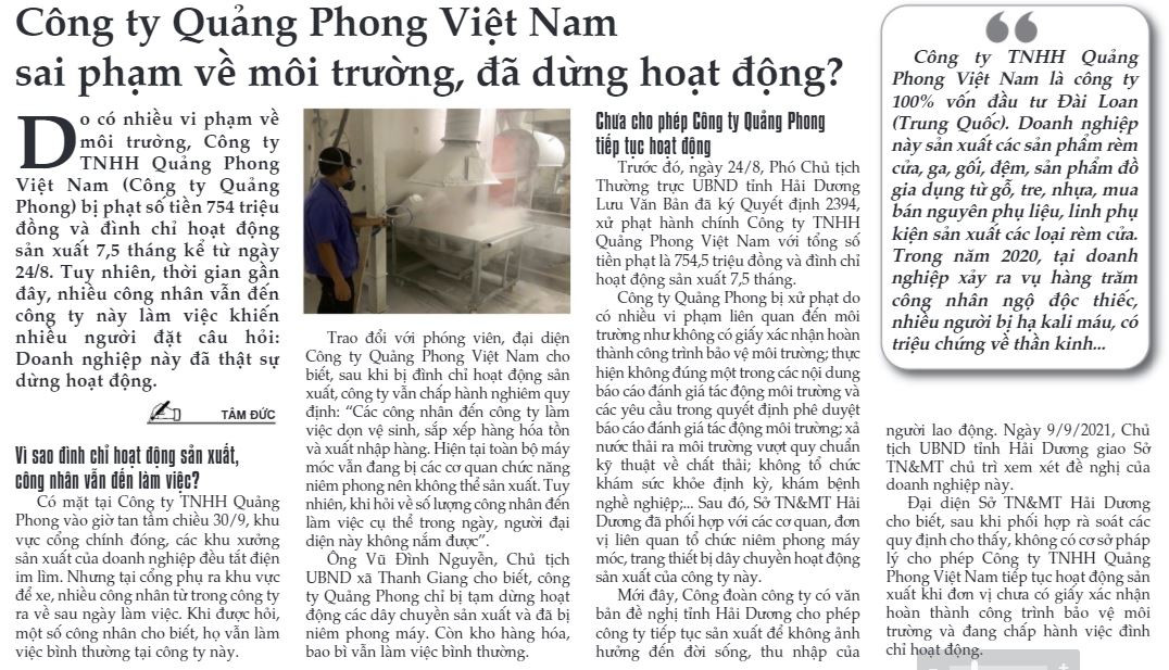 Cong ty Quang Phong Viet Nam sai pham ve moi truong, da dung hoat dong?-Hinh-4