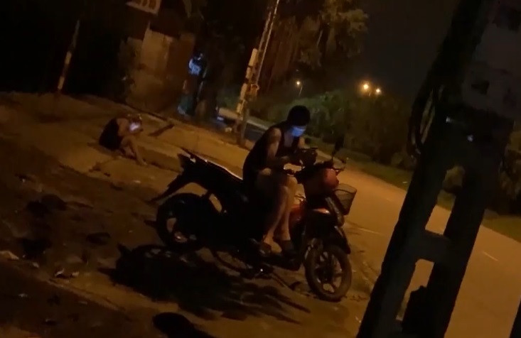 Xac minh gai ban dam moi chao lai xe container ven QL5 Hai Duong