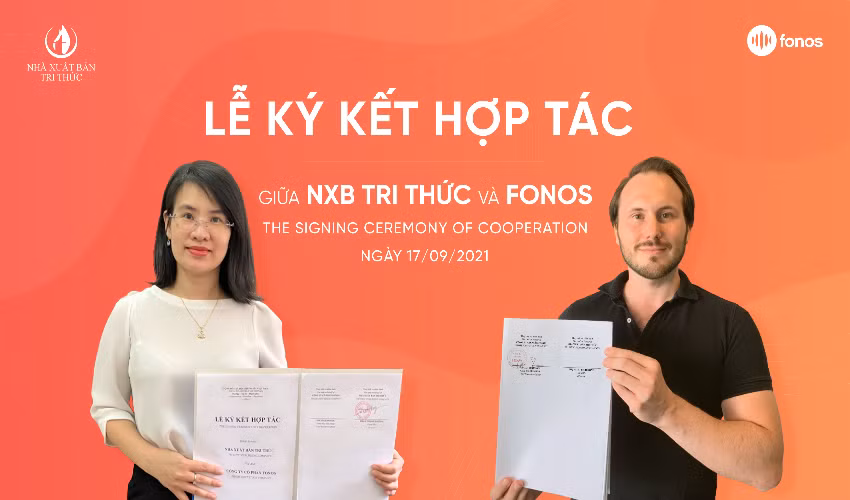 Nha xuat ban Tri thuc va Fonos tro thanh doi tac chien luoc