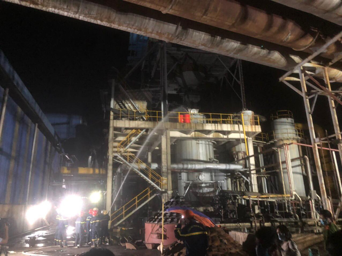 Kết quả điều tra bước đầu cho thấy đây là vụ nổ khí hóa than tại Trạm khí hóa than của Công ty Cổ phần gạch ốp lát BNC. Ảnh: Báo Bắc Ninh.