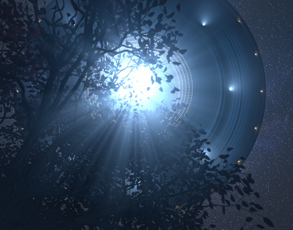 "Sau đó, vật thể này đã quay trở lại một lần nữa, dừng lại gần tháp nước. Họ quan sát và dõi theo cho tới khi vật thể này di chuyển thẳng vào rừng".