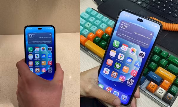 Trong các hình ảnh rò rỉ về iPhone 14 Pro, các mẫu màu vàng và tím tương phản với khung do có màu trắng, không giống như iPhone những năm trước.