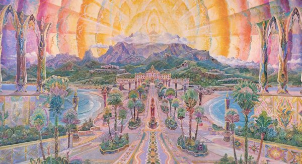 Ossendowski miêu tả đây là một địa danh của những kì quan công nghệ tiên tiến (bao gồm cả đĩa bay), nơi ở của các cao tăng, nhà khoa học và siêu nhân sở hữu sức mạnh đáng kinh ngạc. Tuy nhiên, ông lại không cho rằng Shambhala và Agharta là một.