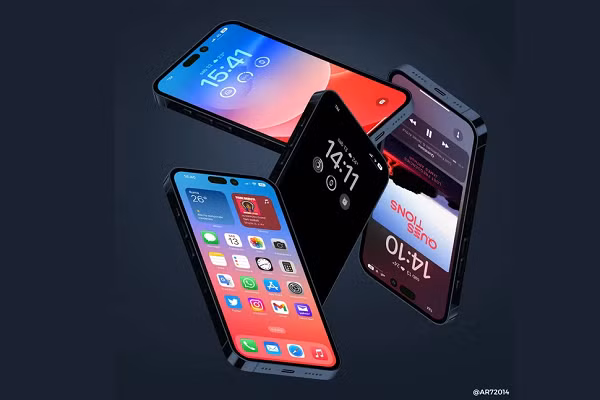 Nhà thiết kế đồ họa @AR72014 mới đây đã đăng tải một concept iPhone 14 Pro màu Midnigh t trên Twitter của mình khiến các iFan xuýt xoa cho rằng đây chính là iPhone 14 Pro chạy iOS 16 đẹp nhất.