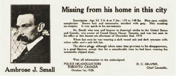 Điều kỳ lạ là số tài sản ấy vẫn còn nguyên vẹn, chẳng hề có dấu hiệu bị cướp phá. Sau 2 tuần nỗ lực tìm kiếm không có kết quả, vợ ông – bà Theresa Small mới chính thức gửi đơn tới cảnh sát báo chồng mình mất tích.