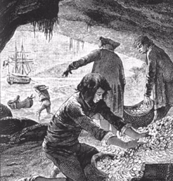 Theo các tài liệu, trên đảo này còn co còn cả một kho tàng nữa gồm 50 chiếc hòm chứa đầy các đồ thờ cúng, được trang trí bằng 600 viên hồng ngoc rất lớn, 200 viên ngọc bích và kim cương, 9.000 đồng tiền vàng đúc tại Mehico.