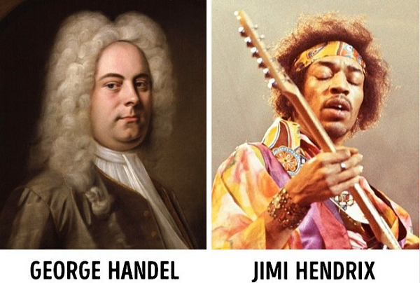 Nhà soạn nhạc George Handel là một "người hàng xóm" của tay guitar Jimi Hendrix, cả hai đều là những nhân vật rất nổi tiếng trong làng âm nhạc. Mặc dù họ sống cách nhau tới hai thế kỷ, những lại là "hàng xóm" của nhau khi Handel sống ở 25 Brook Street - London, còn Hendrix sống ở căn nhà số 23 Brook Street.