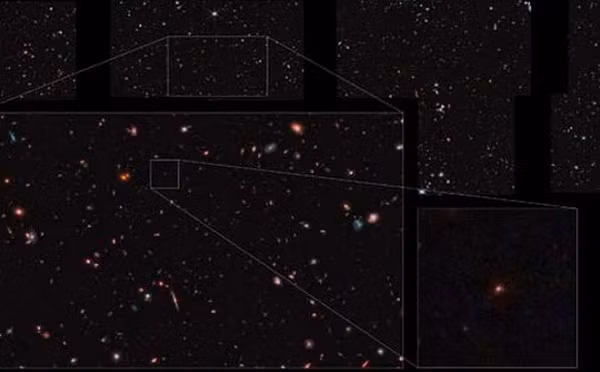 Phân tích các hình ảnh mới được gửi về từ "thợ săn vũ trụ" - siêu kính viễn vọng James Webb, các nhà khoa học đã phát hiện ra thứ có thể là một thiên hà chỉ ra đời 290 triệu năm sau vụ nổ Big Bang.