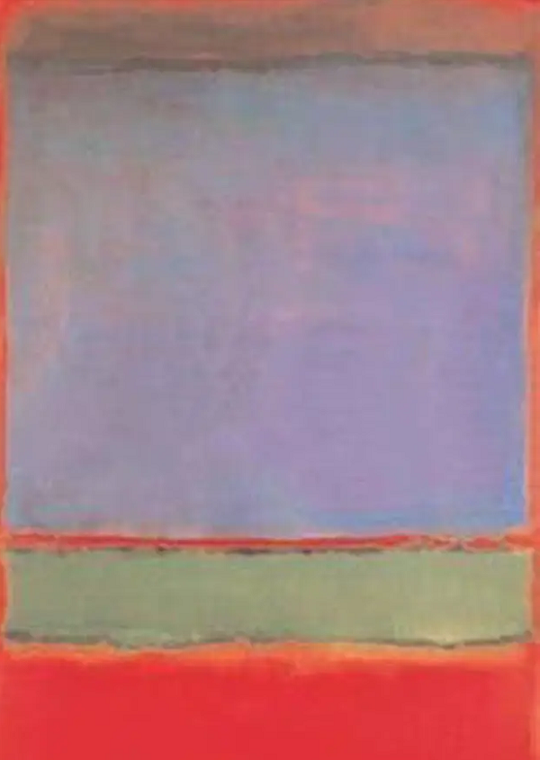 Năm 2014, tỷ phú người Nga Dmitry Rybolovlev đã chi 186 triệu USD để mua bức No. 6 (Violet, Green và Red) của Mark Rothko, tạo ra mức giá kỷ lục lúc bấy giờ. Sử dụng ba gam màu tím - xanh - đỏ, sắp xếp theo hàng dọc, bức tranh tạo cho người xem cảm giác như bị nhấn chìm trong các ý nghĩ về sự sống và tâm linh.