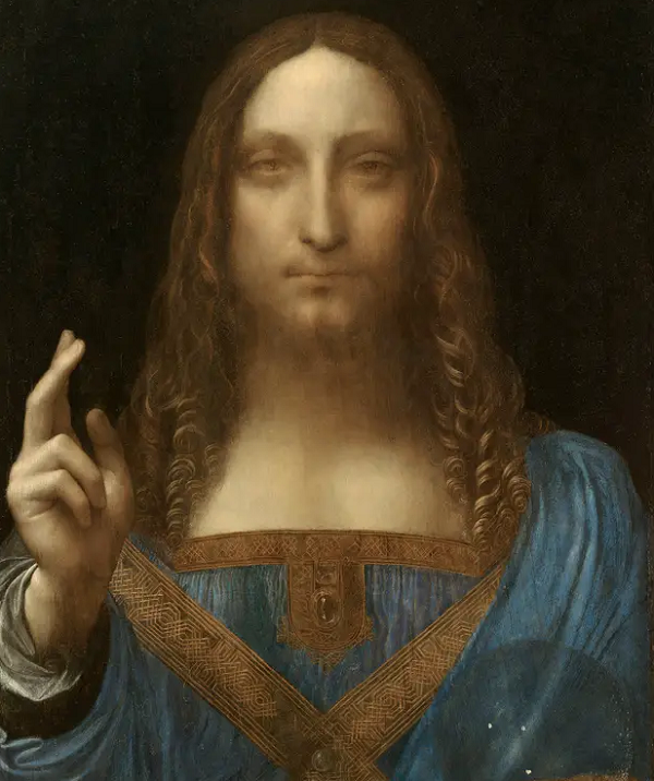 Bức họa "Đấng cứu thế" (Salvator Mundi) của danh họa Leonardo da Vinci được bán đấu giá tại New York với giá 450.312.500 USD (hơn 10 nghìn tỷ đồng) vào giữa tháng 11/2017.