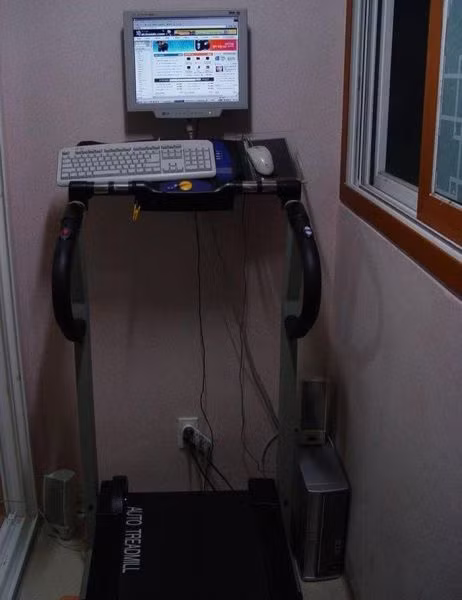 Vừa tập vừa thư giãn.