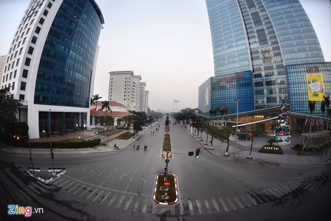 Ha Noi vang ve la thuong trong ngay dau nam moi 2015