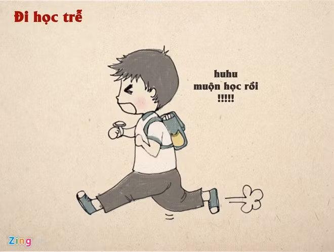 Đi học muộn là "quá khứ đau thương" mà hầu hết ai cũng từng trải qua trong đời. Theo đó, ngủ dậy muộn, hỏng xe, tắc đường... là những lý do muôn thuở của học sinh mỗi khi vi phạm lỗi này.