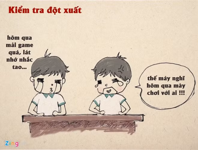 Không ít bạn trẻ thú nhận, điều khiến họ đau tim nhất khi đến lớp là kiểm tra đột xuất. Những bài viết 10, 15 phút về nội dung bài cũ từ lâu đã trở thành nỗi ám ảnh đời học sinh.