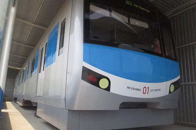 Mô hình đoàn tàu tuyến metro số 1 Bến Thành – Suối Tiên.