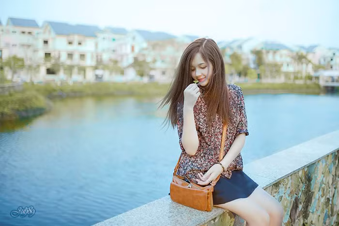 Với vẻ đẹp thuần khiết vốn có, không khó hiểu khi Ngọc Ánh đoạt giải Gương mặt khả ái nhất trong cuộc thi Người đẹp xứ Tuyên 2014.