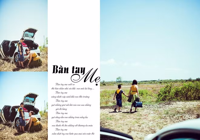 Bài thơ Bàn tay mẹ do chính Thanh sáng tác.