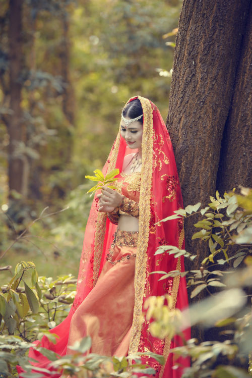 Đó là một bộ phim Ấn Độ rất quy mô cả về nội dung, diễn viên cũng như số lượng tập phát sóng. Gia đình mình tất cả mọi người đều rất thích phim đó nên mình chụp bộ ảnh này coi như món quà tặng gia đình. Mình cũng không phải mẫu ảnh chuyên nghiệp”.