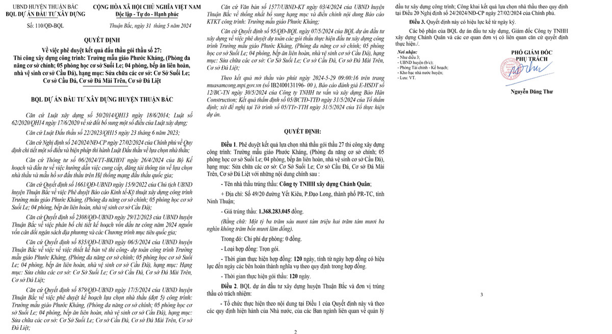 Diem nhung goi thau cua Cty Xay dung Chanh Quan o huyen Thuan Bac-Hinh-2