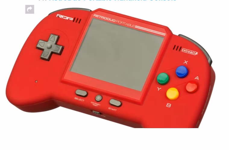 Máy chơi game console RetroDuo Portable Handheld: là một máy chơi game console lý tưởng để bạn luôn mang theo mình và chơi game bất cứ khi nào rảnh rỗi. Hệ thống này tương thích với hầu hết các game của NES và SNES, và với một adapter riêng, bạn có thể chơi các game của Genesis.