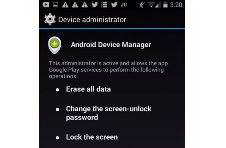 Kiểm tra box này sẽ cho phép bạn định vị từ xa điện thoại của bạn qua GPS, đặt nó kêu 5 phút (đặc biệt hữu ích nếu bạn chỉ để quên trong phòng, hoặc nếu bạn để nó ở phía sau chiếc taxi và bạn lái xe taxi chú ý) và cho phép bạn khóa điện thoại từ xa hoặc xóa toàn bộ dữ liệu của bạn.