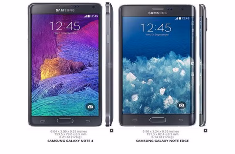  Về ngoại hình: Mặc dù phần ngoại hình của cả hai phiên bản này vẫn chưa chính thức được công bố, chúng ta chỉ sử dụng mẫu điện thoại Note 4 và Note 4 Edge để đối chiếu. Note Edge có cảm giác rộng hơn nhưng ngắn hơn so với Note 4. Ngoài ra, thân máy của Note Edge mỏng hơn so với Note 4. Chính vì thế, có thể dự đoán rằng, S6 Edge sẽ tương tự với trường hợp trên.