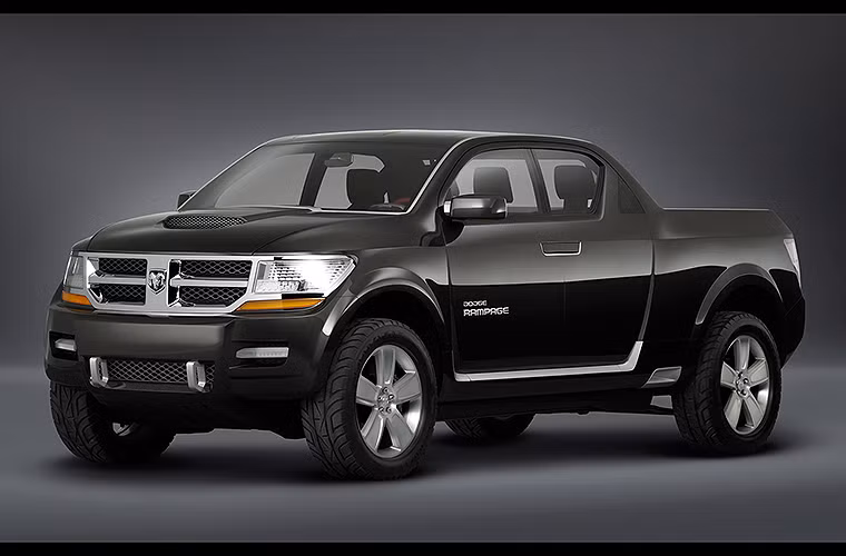 Dodge Rampage được xem là đối thủ sừng sỏ của Honda Ridgeline. Chiếc xe với thiết kế unibody này được giới thiệu dưới dạng concept vào năm 2006, và lúc đó thì Ridgeline đang có doanh số rất tốt. Mặc dù được đón nhận nhưng dự án Dodge Rampage cũng bị chết yểu ngay sau đó.