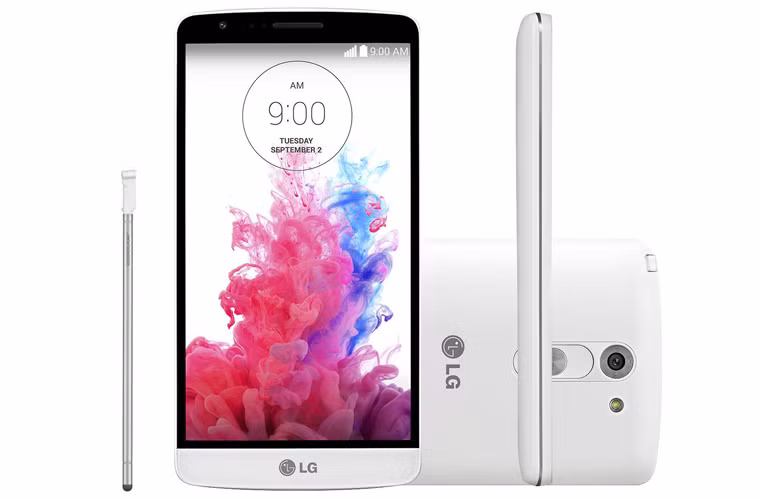 LG G3 Stylus được thừa hưởng những ưu điểm của thiết bị cao cấp và mới nhất của LG là LG G3. Thiết bị sở hữu màn hình lớn 5.5-inch công nghệ IPS, cấu hình phần cứng mạnh mẽ với bộ vi xử lý lõi tứ 1.3 GHz, bộ nhớ RAM 1GB và pin dung lượng cao 3000 mAh. Giá tham khảo: 5,84 triệu đồng.