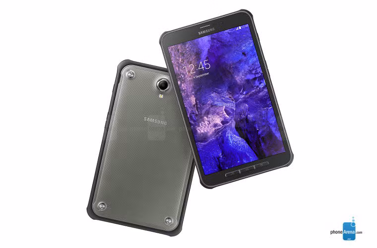 Samsung Galaxy Tab Active có thể tự bảo vệ mình khỏi nước và bụi (chứng nhận IP 67). Ngoài ra, bạn có thể thả rơi máy tính bảng này ở chiều cao 1,2 m và nó sẽ không hề gì.